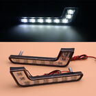 8 LED 12V Daytime Running Lights DRL Car Fog Day Driving Universal White Lamp