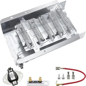 Dryer Heating Element 279838 W10724237 Thermal Fuse 3392519 & Cycling Thermostat - Picture 1 of 7