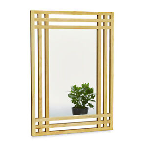 Spiegel Kiefer Wandspiegel Badspiegel zum Aufhängen Holzspiegel mit Rahmen groß