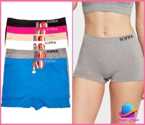 Women Soft Stretch Seamless Boyshorts Boxer Panties Underwear Regular Plus Size - Picture 1 of 16