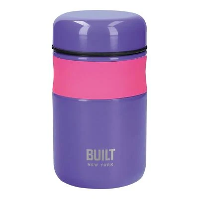 Frasco de comida Kitchencraft CONSTRUÍDO 490ml - Roxo e rosa - Imagem 1 de 4