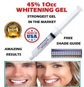 45% JERINGA BLANQUEADOR DENTAL GEL BLANCO BLANQUEADOR DENTAL ORAL 10cc - Imagen 1 de 7