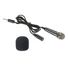Mini Microphone Portable Vocal Microphone Black for Singing 1Pcs