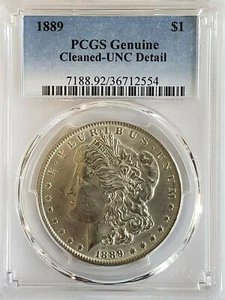 Dólar de plata Morgan 1889 graduación profesional unc .900 plata $1 - Imagen 1 de 2