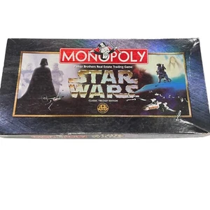 Monopoly Star Wars Board Game Classic Trilogy Edition Vintage 1997 Complete - Picture 1 of 7