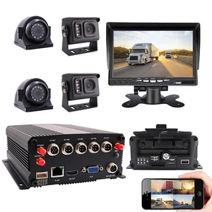 4CH GPS 4G WiFi 1080P HDD Car DVR MDVR Video Record Real-time Monitor IR Camera - Picture 1 of 8