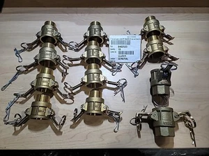 Acoplador hembra de 10 - 1" x latón NPT macho (Parte B) acoplamiento de cámara y ranura + 2 Ext - Imagen 1 de 12