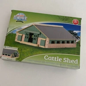 Kids Globe Farming Cattle Shed Wood Toy Agriculture - Picture 1 of 14