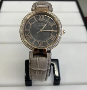 New Citizen Ciena Rose Eco-Drive Diamond Accent Women's 35mm Watch EM0103-06H - Picture 1 of 8
