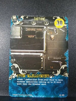 Resident Evil Deck Building Game 2010 Replacement Card Action Item Management  - Image 1 of 2
