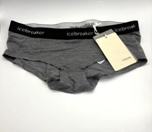 ICEBREAKER MERINO UNDERWEAR Sprite Hot Pants Gritstone Heather Gray Size M New - Picture 1 of 9