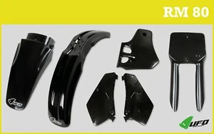 Kit de plástico de motocross UFO Suzuki RM 80 1986 - 1999 negro - Imagen 1 de 1
