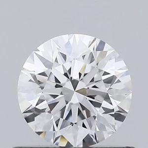 Diamante redondo de corte brillante cultivado en laboratorio de 0,50 quilates certificado color D IGI VS1 claridad - Imagen 1 de 5