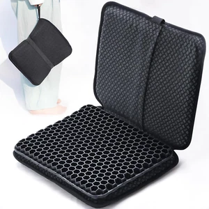 Travel Gel Seat Cushion for Airplane Seats Foldable Waterproof Portable Pad - Picture 1 of 12