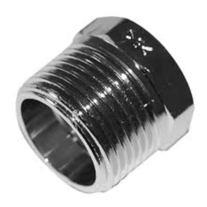 RIDUZIONE in ottone cromato maschio/femmina 1/2"x3/8" aumento bagno - Foto 1 di 1