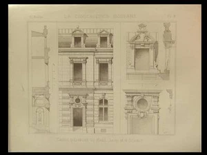 LE MANS, CAISSE D'EPARGNE - 1890 - PLANCHE ARCHITECTURE - SCHMIT - Bild 1 von 1