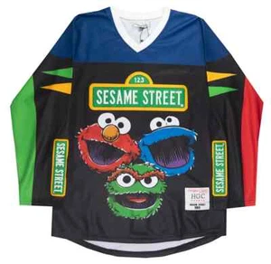 Sesame Street Men's Hockey Jersey by Headgear Classics – Officially Licensed - Picture 1 of 2