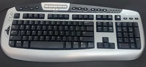 Microsoft USB Wired Digital Media Keyboard Model 1031 - Gray/Black KC-0405 - Picture 1 of 12