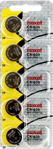 20 Maxell CR1620 1620 Lithium 3V Batteries New Hologram Childproof Package - Picture 1 of 1