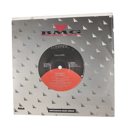 The Cars - Tonight She Comes 45 RPM  7" Single Vinyl Record, 1985, Electronic - Image 1 of 4