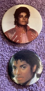 Vintage Michael Jackson Pin Lot 2 Pinback - Bild 1 von 7