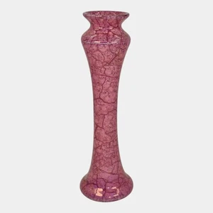Weller Lustre Cloudburst 1921 Vintage Art Deco Pottery Mottled Pink Ceramic Vase - Picture 1 of 6