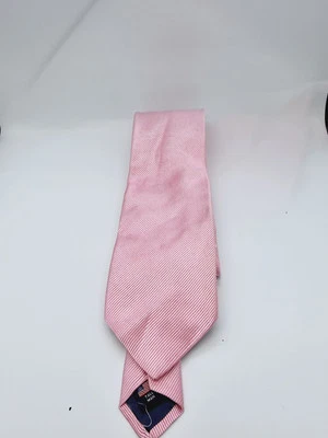 GITMAN BROS 男式丝绸连衣裙领带粉色 SHEVRON XL 高长 62"X 3 1/4 — 第 1/3 张图片