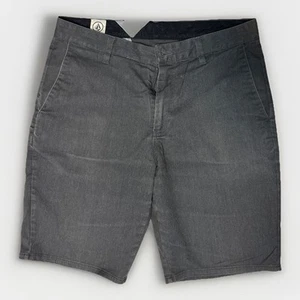 Volcom Men’s Shorts Size 33 Grey Button Zip Pockets - Picture 1 of 6