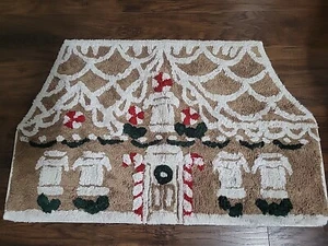 Pottery Barn Lebkuchen Weihnachten Badteppich Mehrfarbig 21”x34” Feiertage  - Bild 1 von 2