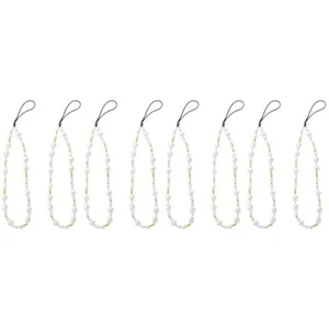 Set of 4 Mobile Phone Chain Case Beaded Strap Accessories for Women - Zdjęcie 1 z 12
