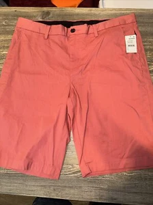 14th & Union Stretch Twill Chino Shorts Coral Faded. Size 36. Slim Fit. NWT. V - Picture 1 of 10
