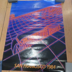 Publicidad de colección 1984 West Coast San Francisco Computer Faire 22,5" x 17" - Imagen 1 de 20