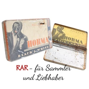 alte Blechdose Horma black & white Sammler Dose Vintage tabacco tin Zigaretten - Picture 1 of 19