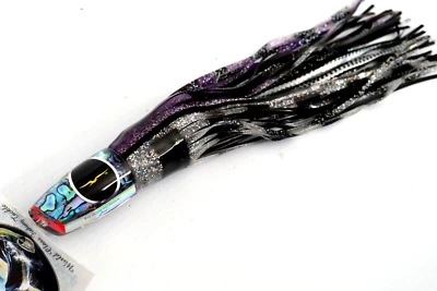 Black Bart Big Rock Plunger Big Game Trolling Lure Med-Hvy - Purple Black Paua - Image 1 of 3