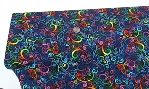 Timeless Treasures quilt-craft fabric RAINBOW DECO SCROLL 2 yds 70" (c-7188)Last - Picture 1 of 1