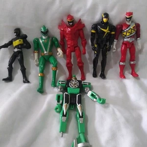 Mighty Morphin Power Rangers Figures Mixed Lot of 6 Some Vintage see Photos - Picture 1 of 9