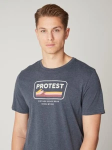 Protest Prtcaarlo T-Shirt - Mens - Night Skyblue (Blue) - Size L - Picture 1 of 5