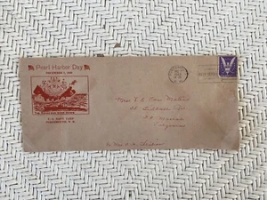 1943 Pearl Harbor Day Navy Yard N H War Bonds Eagle Cover Cancelled Dec 7 1943 - Picture 1 of 4