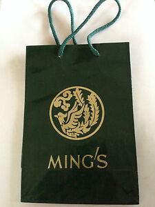 MING'S OF HONOLULU HAWAII STERLING GOLD IVORY JEWELRY MAKER STORE SHOPPING BAG
