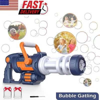 Bubble Machine with Music Light 7000+Bubbles Per Minute Kids Birthday Wedding - Image 1 of 4