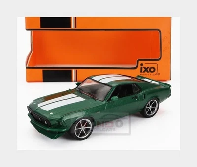 1:43 IXO Ford Usa Mustang Coupe Custom 1969 Green Met White CLC530N.22 - Immagine 1 di 2
