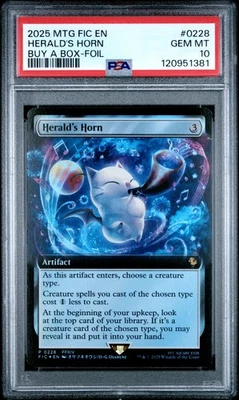 Herald's Horn #0228 2025 Magic MTG Final Fantasy Commander Buy A Box-Foil PSA 10 - Image 1 of 2