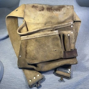 Nicholas No. 425R Top Grain Cowhide Leather Tool Pouch Vintage, Made in USA - Picture 1 of 6