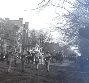 7 Glass Plates Slide Negatives Military Marching Before 1910 - Picture 1 of 10