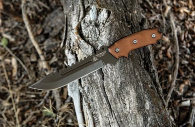 TOPS Eagle 107C Delta Hunter Fixed Knife 7.63" 1095HC Steel Blade Micarta Handle - Image 1 of 4