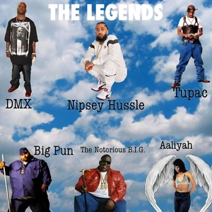 Poster DMX, Tupac, Big Pun, Aaliyah, Nipsey Hussle, The Notorious B.I.G. 24x36 - Picture 1 of 1