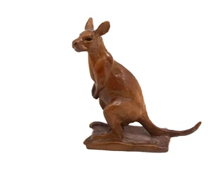 Estatua de bronce en miniatura escultura canguro por Dan Ostermiller 2003 - Imagen 1 de 19