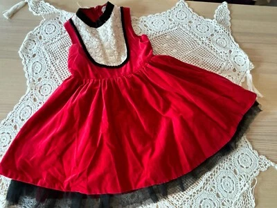 HARAJUKU MINI For Target Dress Girls M 7/8 Red Velvet Red XMAS Gwen Stefani - Image 1 of 4