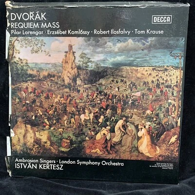 DECCA SET 416 - DVORAK Requiem Mass - KERTESZ, LSO, Lorengar - FFSS ST 2LP BOX - Image 1 of 4
