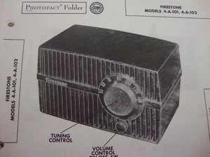 Original Sams Photofact Manual FIRESTONE 4-A-101, 4-A-102 (181) - Picture 1 of 1